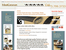 Tablet Screenshot of musicaravan.com